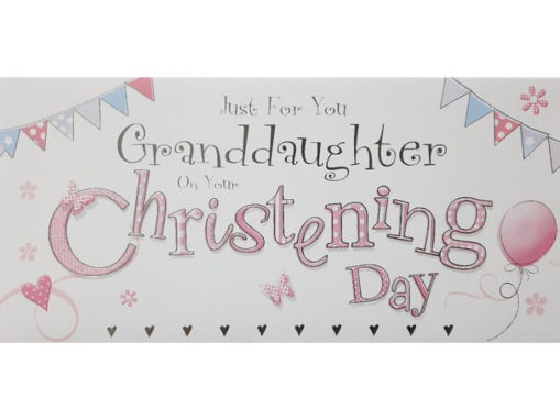 Picture of GRANDDAUGHTER CHRISTENING CARD